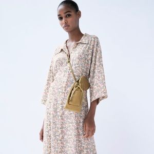 Zara printed shirt dress